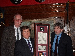 Professor Emeritus Ian Hunter, Dean Ian Holloway, Professor Robert Martin.